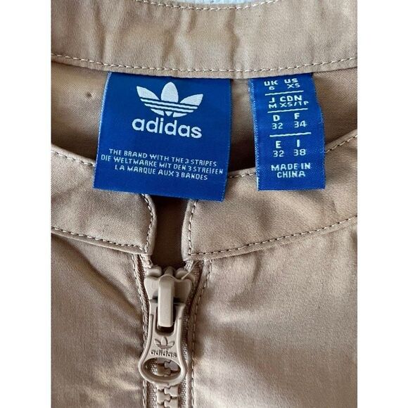 ADIDAS Originals Info Poster Mid Length Dress In Beige Color Size XS - Picture 7 of 8